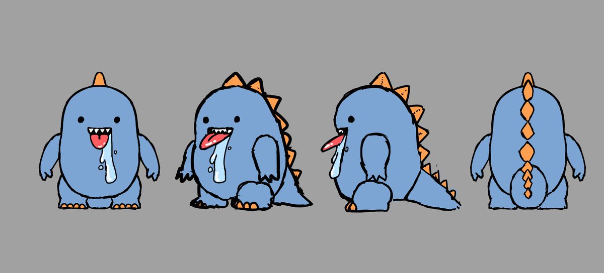 例の「新しい試み」の絵を描いている。
この子の名前は「キョーキョー」