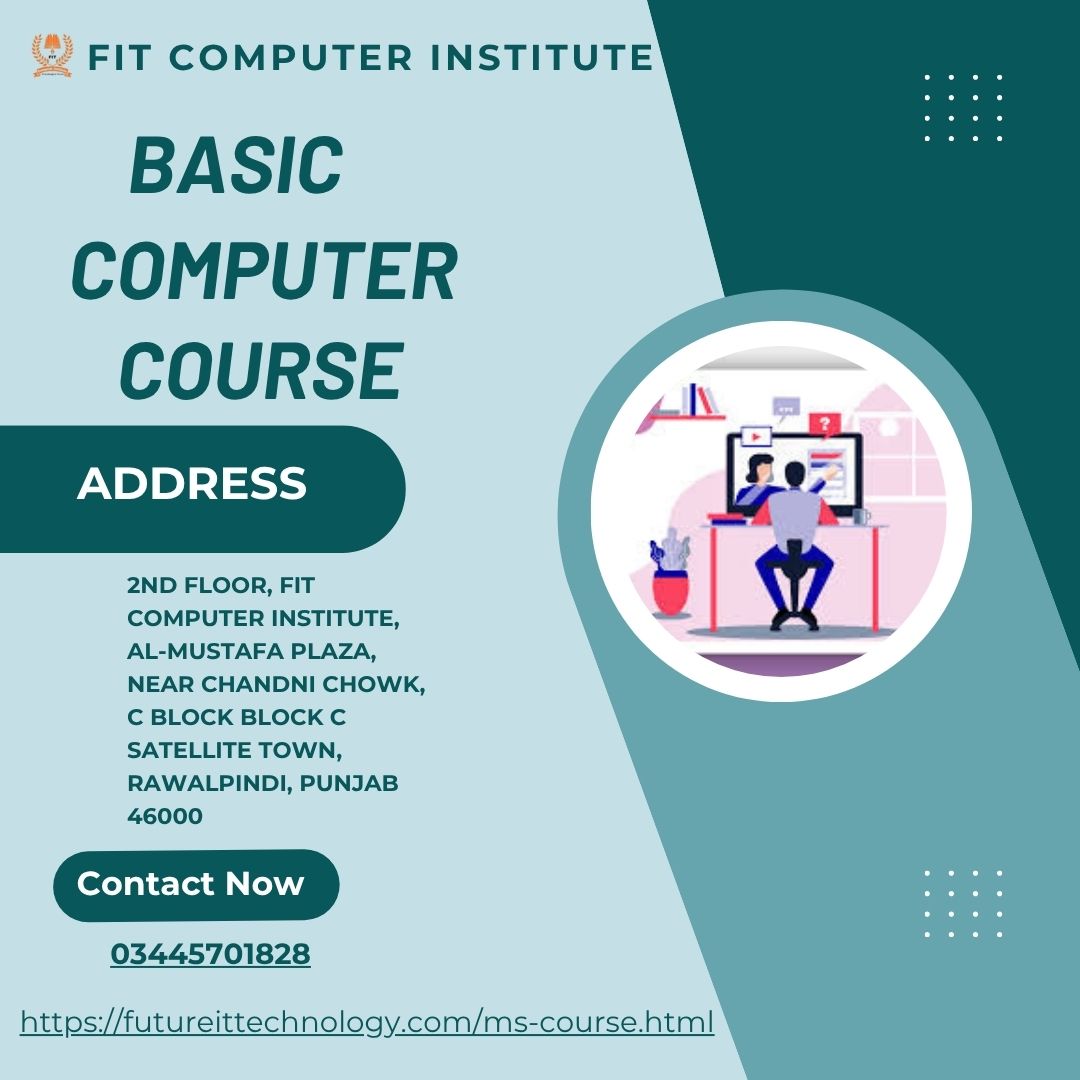 FitComputer's tweet image. Basic Computer Course In Rawalpindi And Islamabad
futureittechnology.com/ms-course.html
Address
2nd Floor, FIT Computer institute, Al-Mustafa Plaza, near Chandni Chowk, C Block Block C Satellite Town, Rawalpindi, Punjab 46000
03445701828
#FITComputerInstitute #BasicComputerCourse