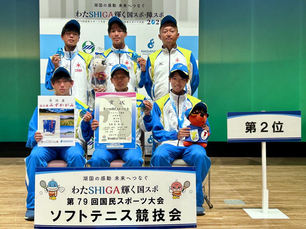 JSTA_official's tweet photo. 【 #わたSHIGA輝く国スポ #ソフトテニス 競技】
#第79回国民スポーツ大会
📍#滋賀県長浜市 #softtennis
１０月6日　少年男子
第１位　愛知県
第２位　千葉県
第３位　宮城県
第４位　香川県
第５位　高知県
第６位　長崎県
第７位　鹿児島県
第８位　富山県 https://t.co/ALHm6OGolK