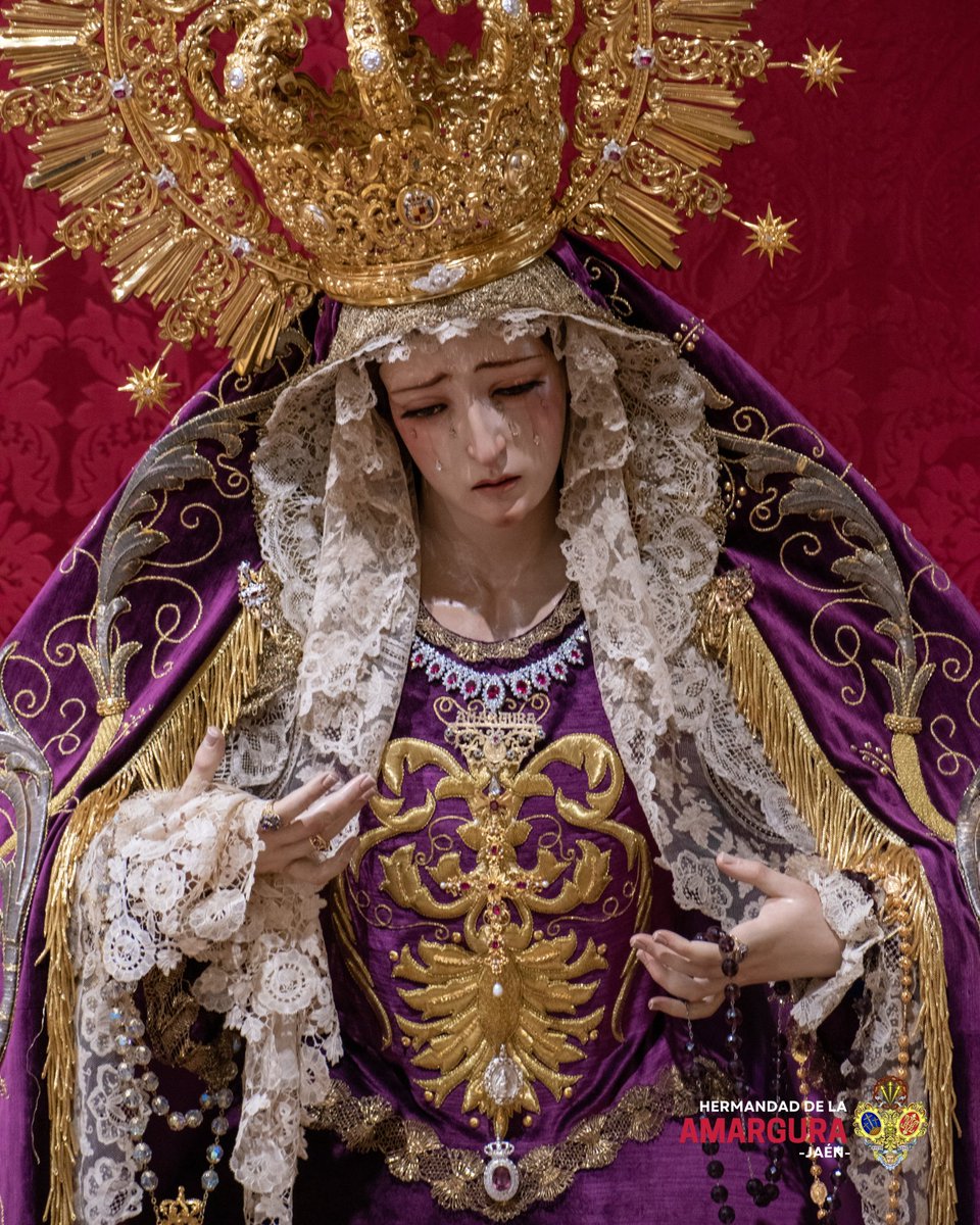 CULTOS | María Santísima de la Amargura preside desde hoy el altar de cultos para la celebración de la Santa Misa en honor a la Policía Local de Jaén que tendrá lugar mañana martes a las 11:00 h en la Parroquia de El Salvador.