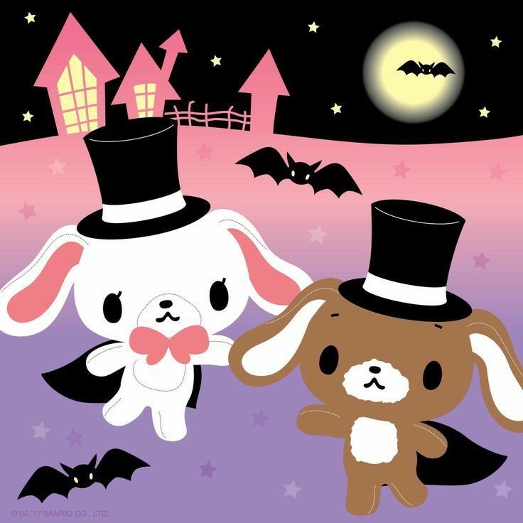 sanriodaily's tweet photo. sugar bunnies are ready for halloween 💫 https://t.co/xtoyFS9nMC