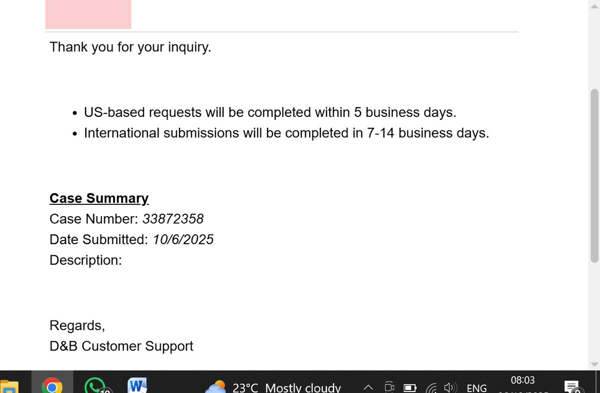 I can help you apply for DUNS Number.

You will get it in 3-5 business days.

Just applied for someone this morning.

Chat me on wa.me/2348122694518
