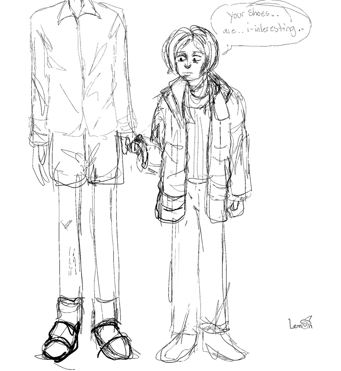 Acexlemon's tweet image. Doodles just figuring out how to draw them.. #coatguy #noimnotahuman #barely #barcoat