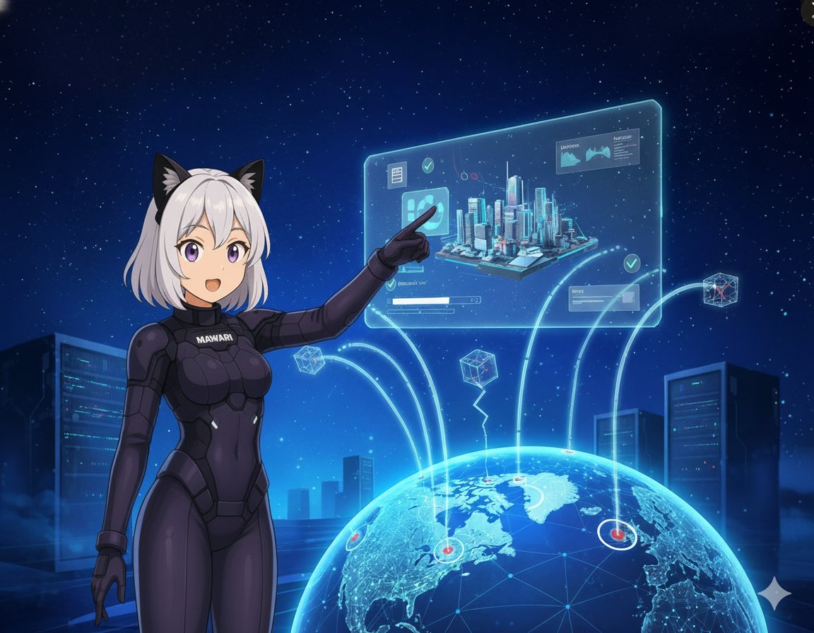 💡ノード運用って何をするの？

ガーディアンノードを一言で表すと、「3Dコンテンツ配信の品質をチェックする監視員」👮✨

あなたのノードが「ちゃんとリアルタイムで、スムーズに届いているか？」を見守っています。

つまり、Mawari Networkの品質を支える守護者なんです🌍