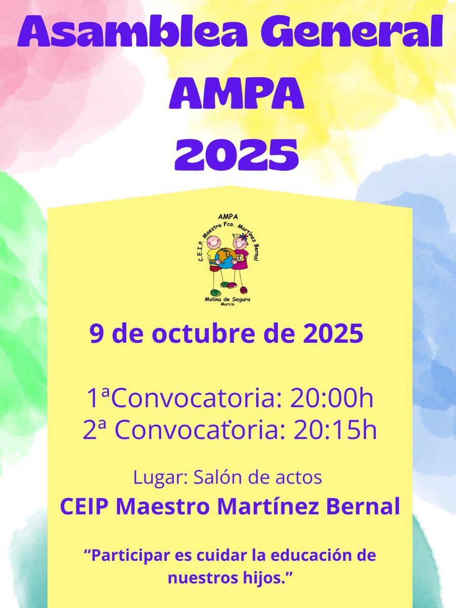 AMPA CEIP MAESTRO FRANCISCO MARTÍNEZ BERNAL (@ampabernal) on Twitter photo 