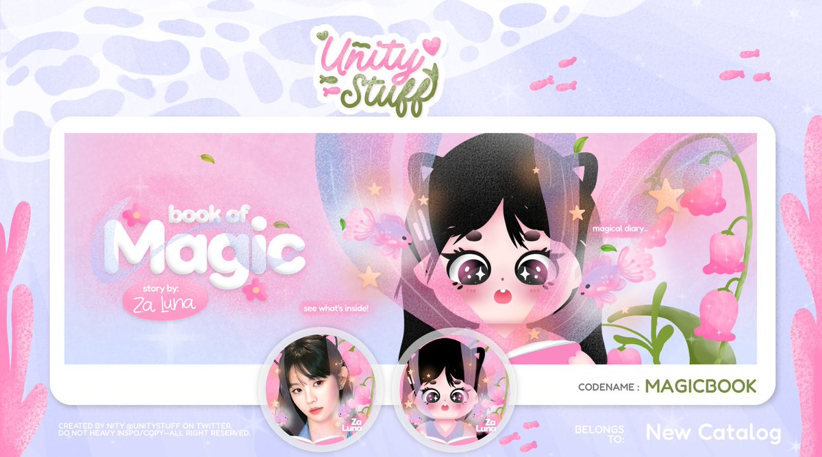 unitystuff's tweet image. help rt/repost please? 🤩 tysm!
hai guys aku sudah open titipan untuk layout MAGICBOOK YAA!
jikalau kalian berminat untuk order, mohon dicek ALTku dan check kolom reply untuk informasi lebih lanjut! terimakasih banyakkk 🥹😍🤏
#zonauang #zonaba
