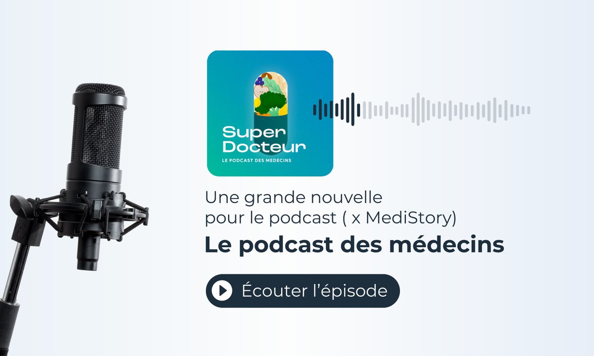 Prokov_Editions's tweet image. 🎙️ “Une grande nouvelle pour le podcast (x MediStory)”

C’est le titre du dernier épisode de Super Docteur !
Oui, MediStory y est cité… et non, ce n’est pas ça « la grande annonce ». On ne va tout de même pas vous spoiler 😉

🎧 L’épisode ici : podcast.ausha.co/super-docteur/…