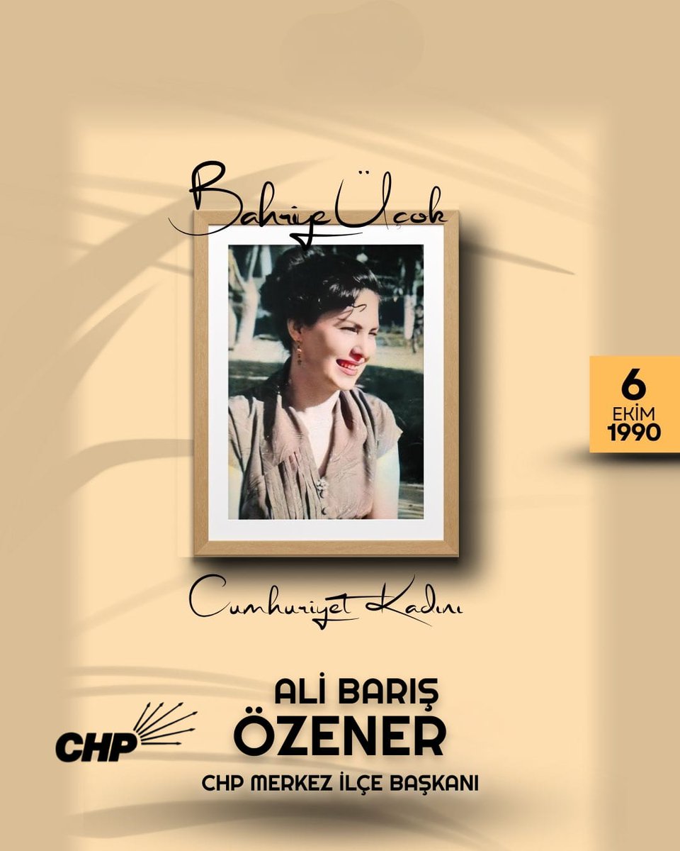 Cumhuriyetimizin çağdaş bilim insanı, Ebedi Önderimiz Mustafa Kemal Atatürk'ün devrimleri ve laik Türkiye ideali yolunda korkusuzca yürüyen Prof. Dr. Bahriye Üçok’u hain saldırı sonucu katledilişinin 35'inci yılında saygı ve şükranla anıyorum.
#BahriyeÜçok