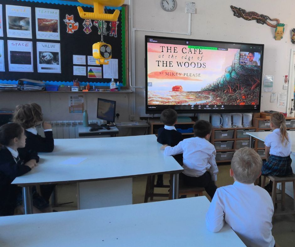 LancingPrepWthg's tweet image. Year 3 had an inspiring online talk with Waterstones, led by talented animator and illustrator Mikey Please. They loved drawing characters from his book 'Café at the Edge of the Woods' and even got to create some of their own! 

#LPW #LancingPrepWorthing #LoveLearning