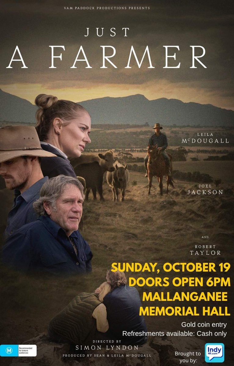 Just A Farmer screening at little old Mallanganee in NSW.