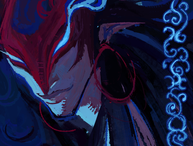 working on day 5 yonetober.. got carried away with redrawing the scene and it became sumn else