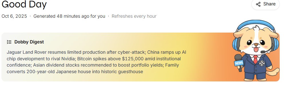 Chaitanya_2709_'s tweet photo. Daily Digest ❌ Dobby digest ✅

Bitcoin spikes above $125,000 
👀 is bull run unpcoming ? 🤣i dont thing scam 2025 

🥂one more update Guys 
You might have heard the rumors about a $60 Pro subscription to earn $SENT 
Well, @SentientAGI Team cleared this up in an official tweet yesterday.

The team clarified that it was just mockups / placeholder design copy — there’s no actual $60 Pro plan being launched right now.

👉 Sentient’s core vision is open-source, community-driven AI.
Which means, even if premium layers or enterprise tools come in the future, the foundation will always remain open.

So don’t overhype the mockups.
🚀 Focus on what’s real: GRID, Agents, ROMA — the true building blocks of open AGI.
wait for more official news and stay safe 
happy new week beautiful people 🫶
#Sentient #DobbyDigest #ProSubscription