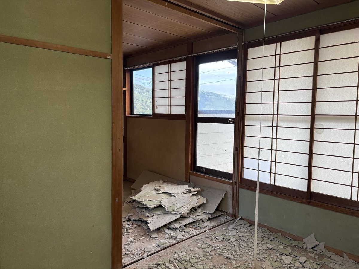 壁を開口して1部屋にします🐻🏠