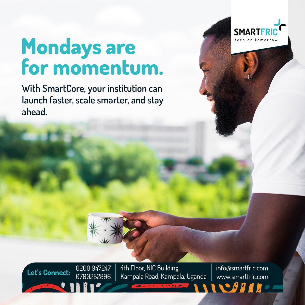 Smartfric_u_ltd's tweet image. Mondays are for momentum.
With SmartCore, your institution can launch faster, scale smarter, and stay ahead.
#SmartStart #SmartCore #BankingInnovation