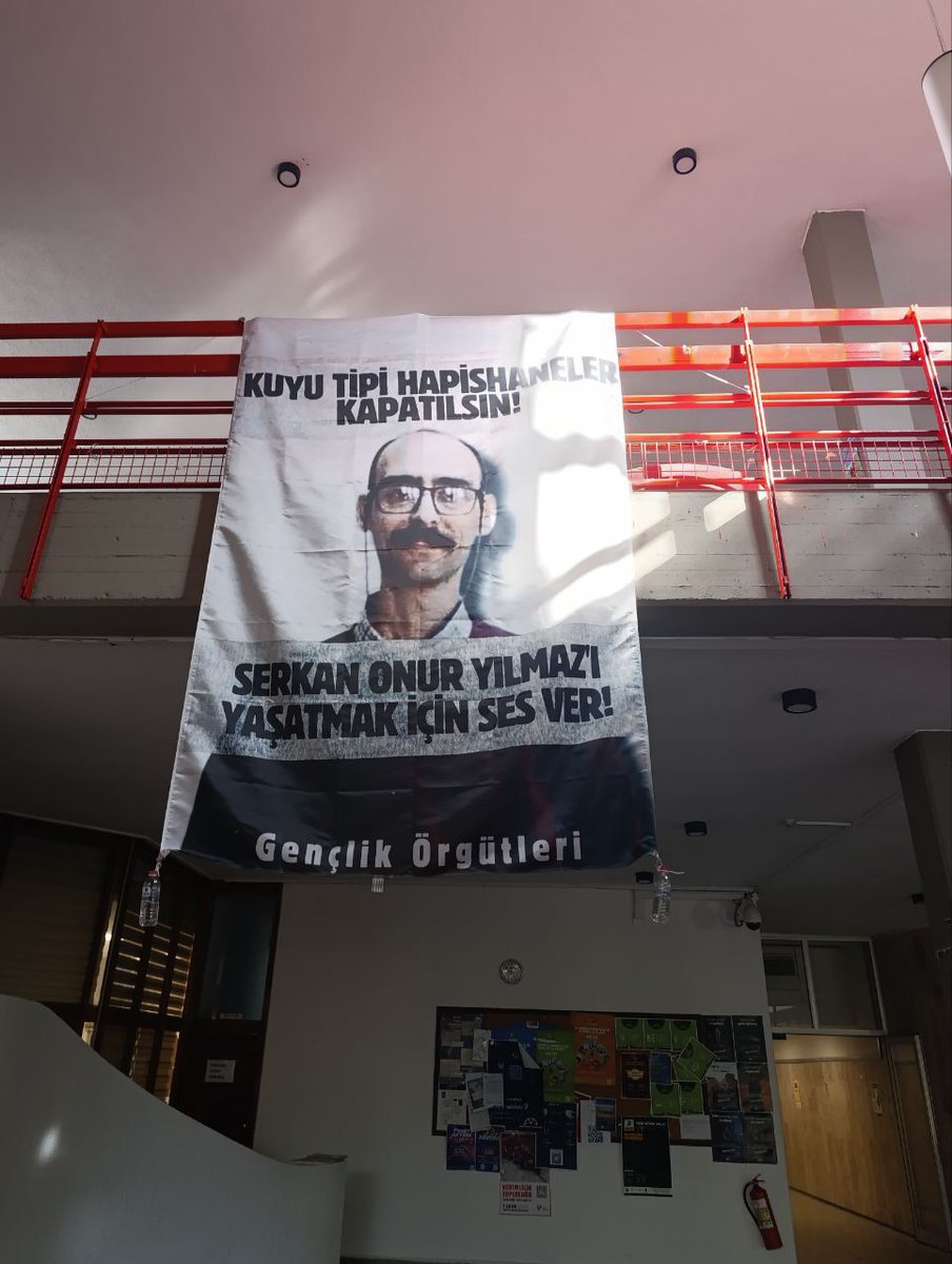 tayad1986's tweet image. ODTÜ&apos;DE SERKAN ONUR YILMAZ İÇİN PANKART ASILDI!

#KuyuTipiHapishanelerKapatılsın