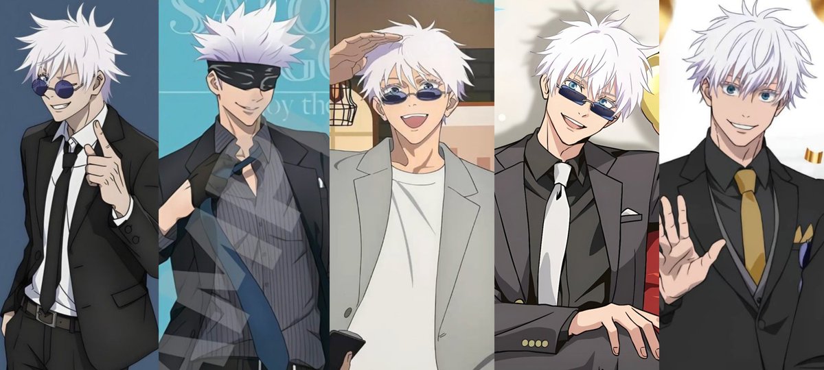 五条先生のスーツ変遷。他にもあったかな？