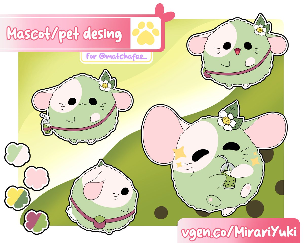 ╭┈┈┈ • ┈┈ ୨୧ ┈┈ • ┈┈┈╮ 
Vtuber Mascot design
commission for <a href="/matchafae_/">fae 🍵🧚‍♀️ TRANSFORMING 🔜</a>
╰┈┈┈ • ┈┈ ୨୧ ┈┈ • ┈┈┈╯ 

#VGen #VGenComm