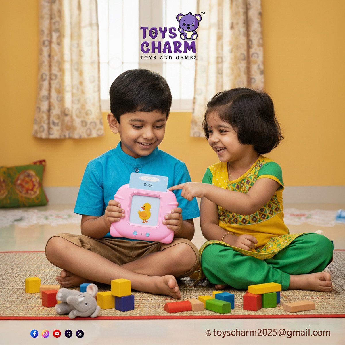 ToysCharm's tweet image. Flash card toy: Boost early learning! ✨ Spark memory, vocabulary & fun. 📚 Perfect for toddlers & preschoolers. 🧠 Order your set today! 🛒
#FlashcardsForKids #EducationalToys #LearningABCs #ToddlerLearningActivities #PreschoolActivities #EarlyLearning #GiftForKids #toyscharm