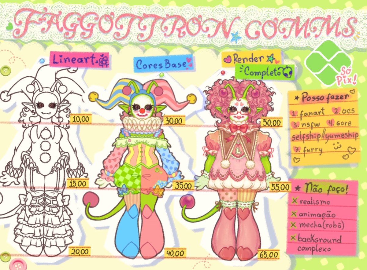 juntybox's tweet image. COMISSÕES ABERTAS!👽☆⋆｡

𖦹°‧★ mais informações no tweet abaixo :3