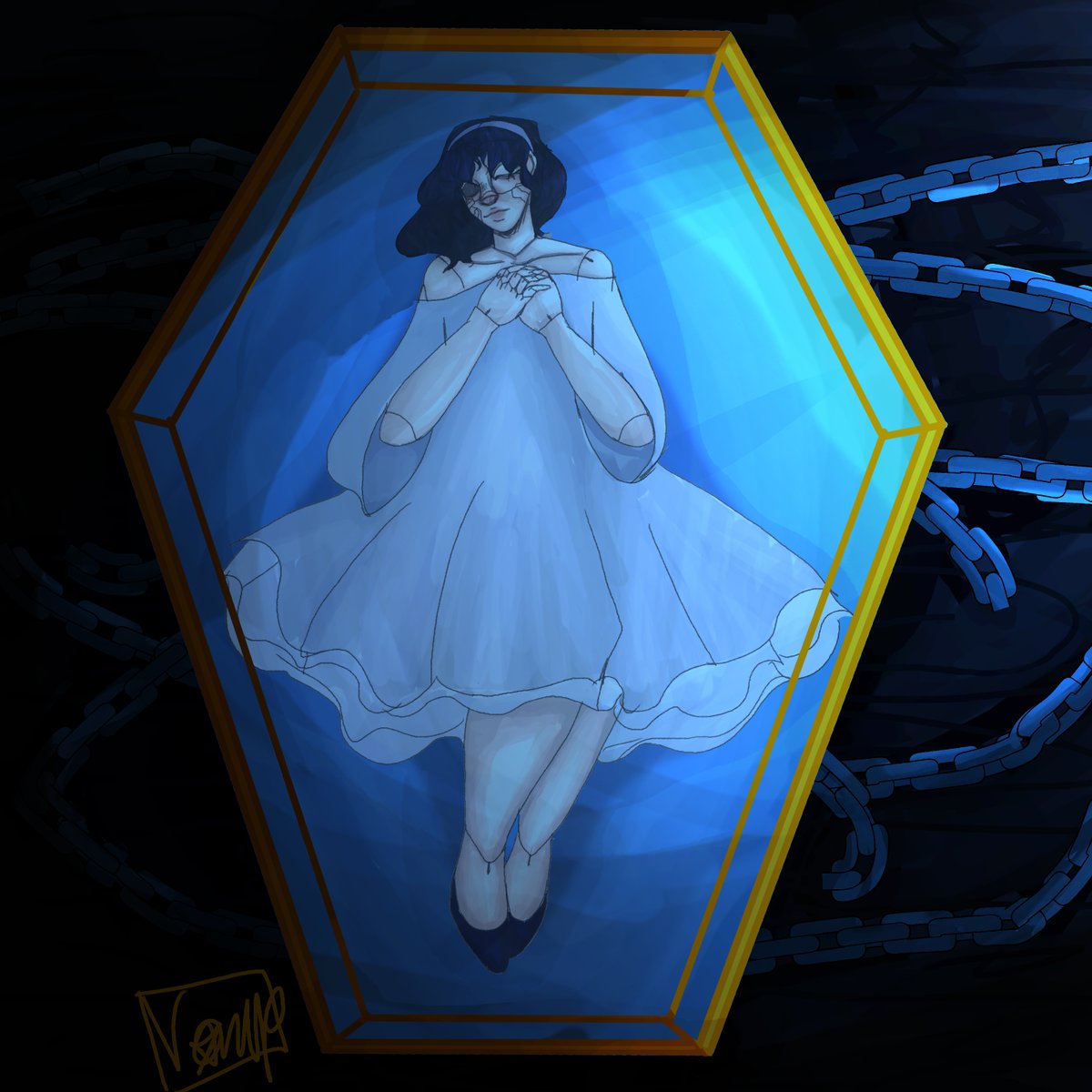 StrangeVamp1's tweet photo. "Hey can you hear me?
I'm calling your name..."
Ooky Spooky time bitches!! Kicked some creepy songs and decided to make a broken doll character based off of 2 childhood songs of mine, Old Doll and Puppet (Mary's Theme)
Meet Ebony..
#ocart #digitalart #digitalartist #spookyoc https://t.co/z7GwMBksm9