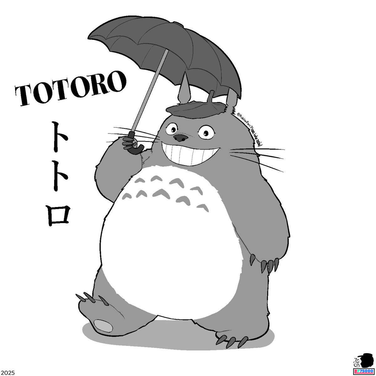 RobloxFan75000's tweet image. Doodletober 2025 - Totoro [Day 5]

Say &quot;Hi&quot; to our returning neighbor! 💖👋