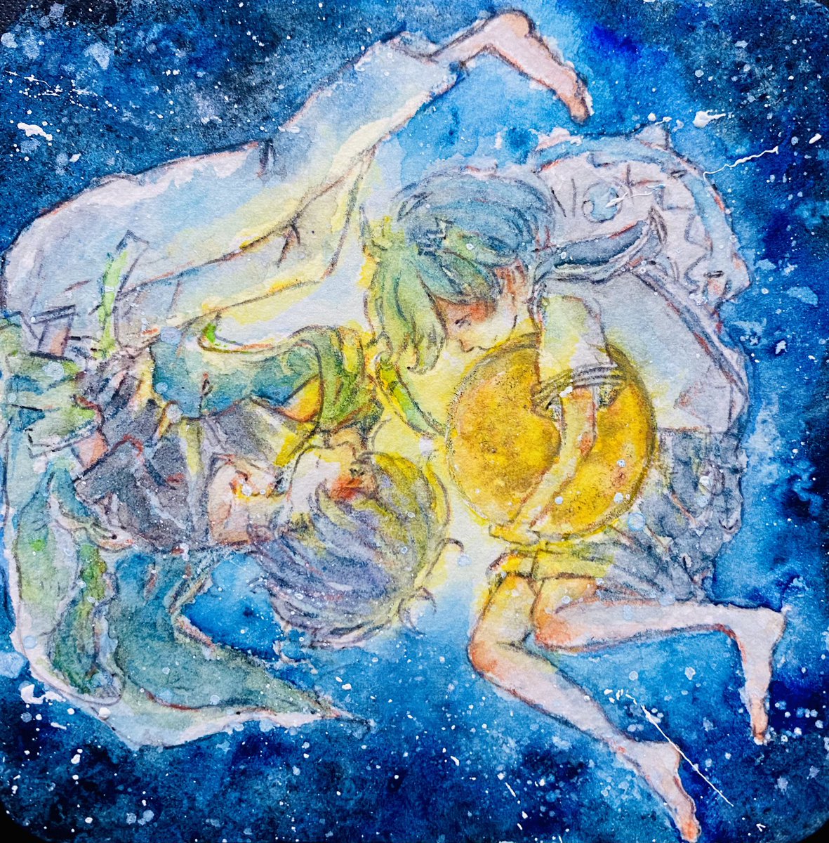 ominaeshi22890's tweet photo. 今日十五夜ということなので、お月様の絵のお気に入りを再掲していく祭り。 https://t.co/fVqZdVOo0r