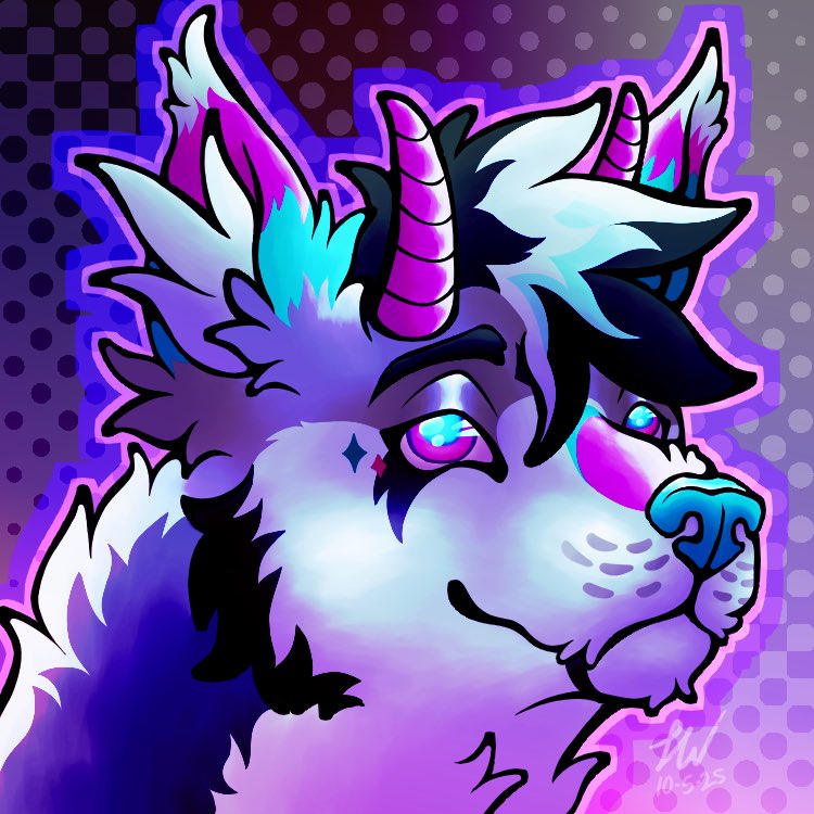 butchbear99's tweet photo. Been in the weeds with work and grad school apps so coaxing myself out of my art slump by drawing random sonas from people I follow/that follow me :3 Character belongs to gummiikandi on IG!! :D
#furryart #furryartist #furry #headshot #fursona #fursonaart #digitalart https://t.co/ok605iYASe