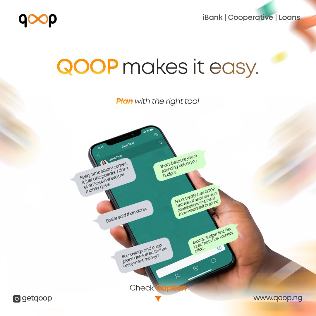 getqoop's tweet image. With QOOP, you can plan your savings, contributions, and group goals before the impulse hits.
No stress, no guilt, just smart budgeting that actually sticks.
#SmartBudgeting #QOOPMoves #PlanBeforeYouSpend #MoneyMindset #BudgetLikeAPro