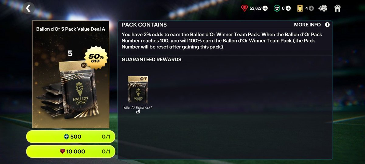 🚨 IMPORTANT 🚨

THIS 10k B D'or PACK IS BROKEN ☠️

KINDLY OPEN IT GUYS 🫵