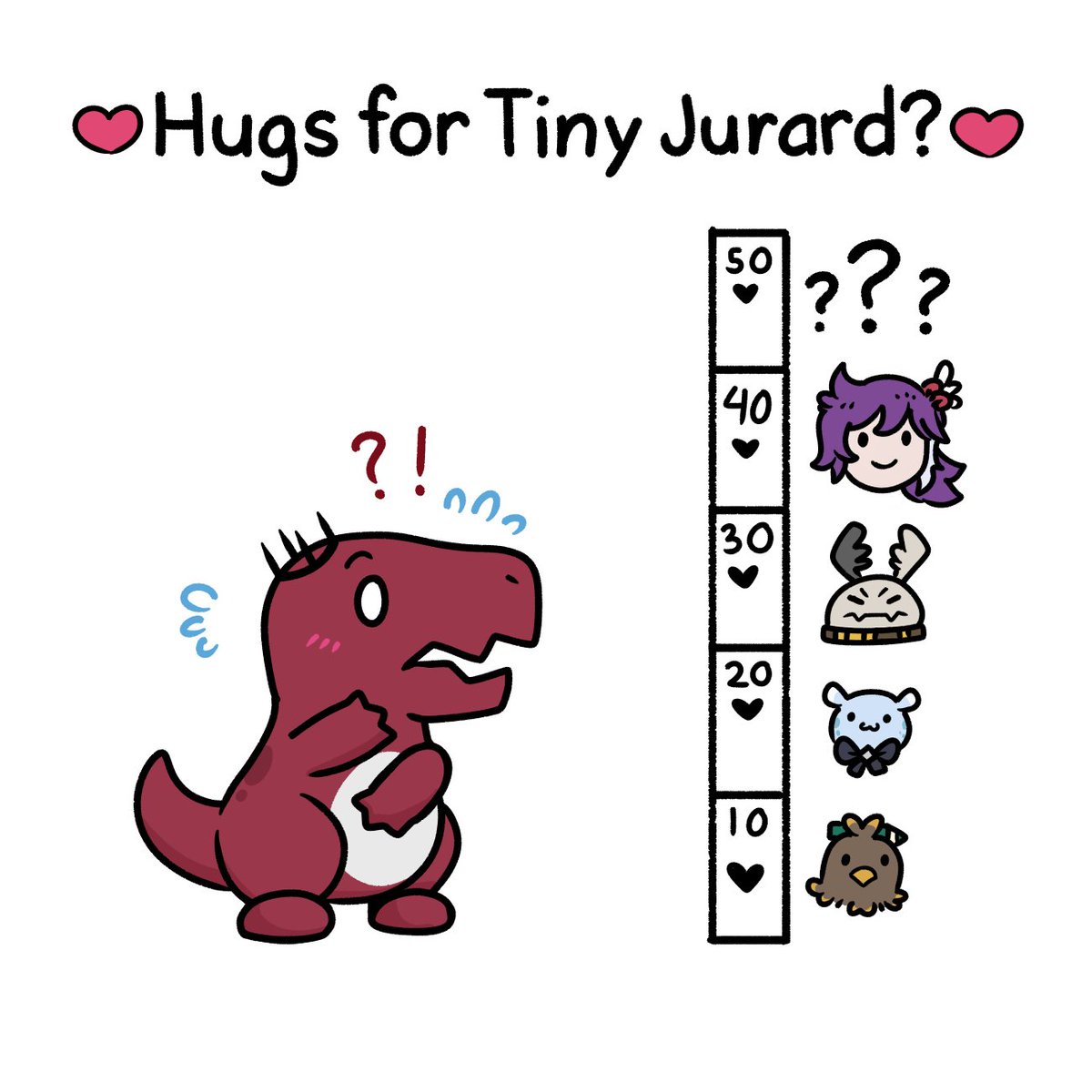 kammybale's tweet image. Would you give hugs to Tiny Jurard dino?