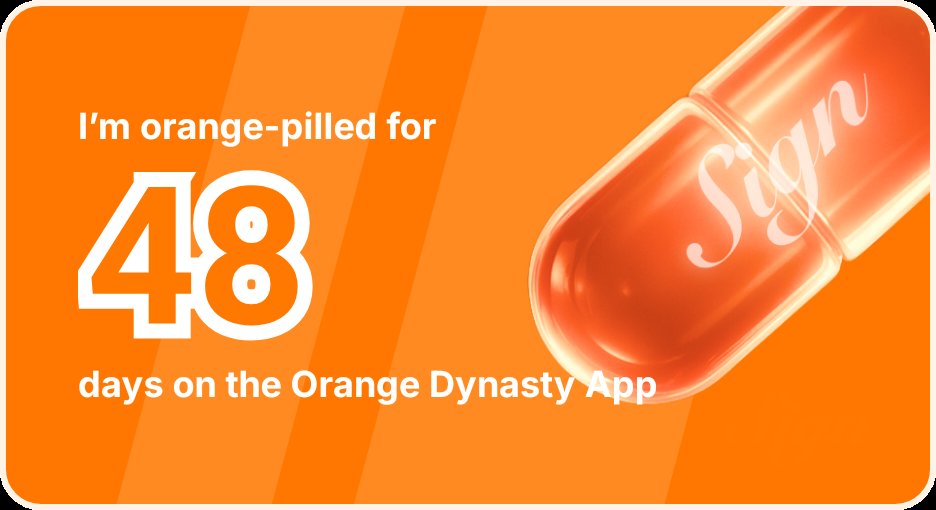 FissionEX's tweet image. I've been Orange-Pilled and Seeing Signs for 48 days 👀🧡🐉.Join the app and be a better version of yourself!
orange.sign.global/app?user=97XXW…