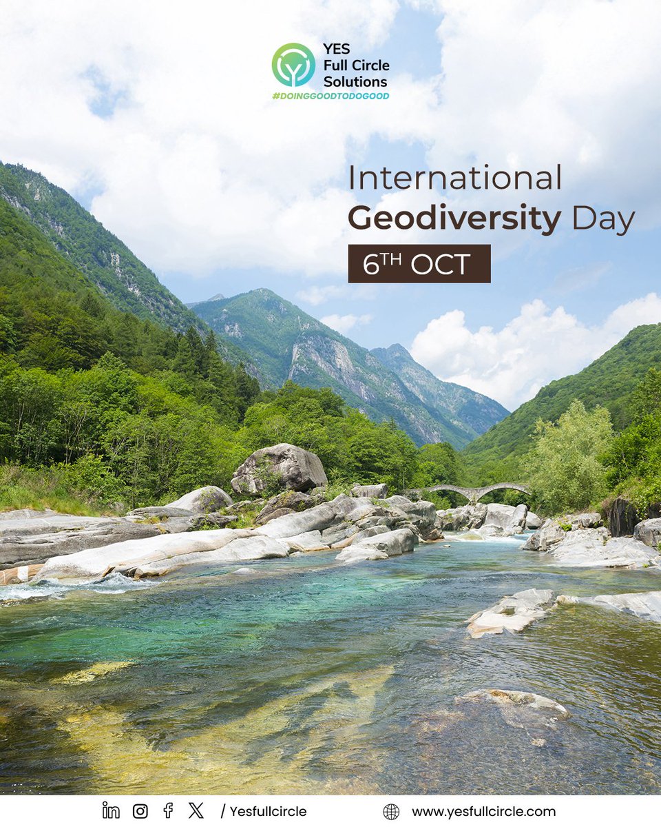 Celebrating International Geodiversity Day, a reminder of the rocks, soils, minerals, and landscapes that shape our planet, sustain life, and support every ecosystem we depend on.

#InternationalGeodiversityDay #GeodiversityDay #Geodiversity