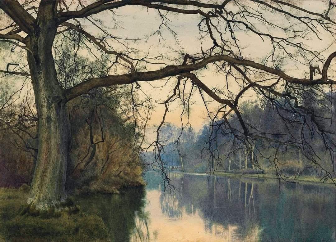 William Fraser Garden - "A great tree on a riverbank" (1892)
