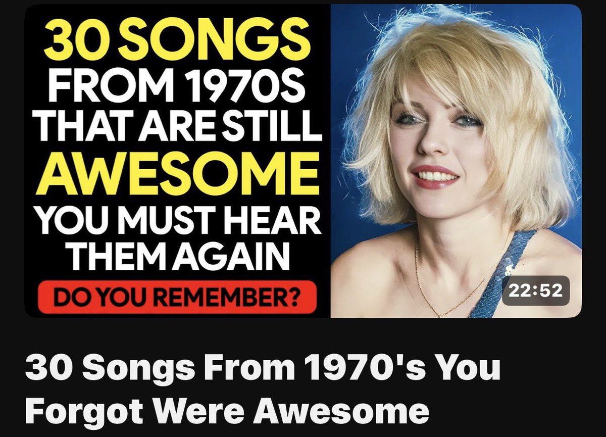 CaughtOnCamYT's tweet photo. Just search “ 30 Songs From 1970's You Forgot Were Awesome” on YouTube and watch the full video. DM me proof when finished. THE FIRST 4 TO DM ME PROOF GETS THE CODES

MAKE SURE it’s the correct video shown in the picture. https://t.co/oNMOMZ7du3