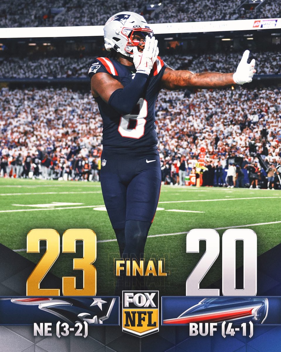 MonsieurMadame0's tweet image. @Jefffillion @CarlSanson Grosse win de mes pats contre Buffalo qui étaient invaincue 🤓
#NEPats 
#drakemay