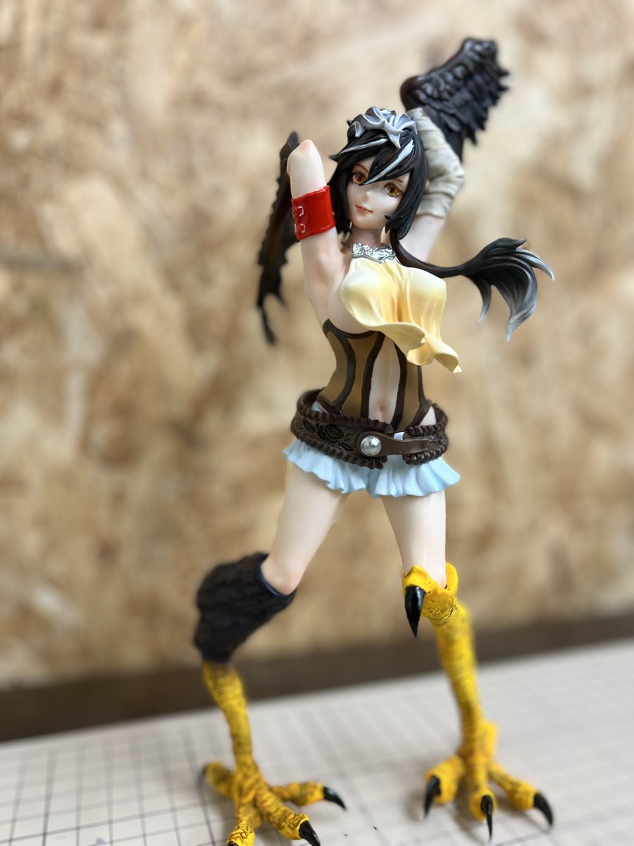 pumpkin_junk's tweet image. heartstrings 盛蔵さま@Heartstringsfig 原型の鷲女さんを塗ったー
土曜日までにお顔描き直したいけど…