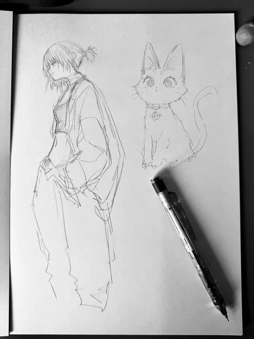 A little during lunch break_✍Drawing 