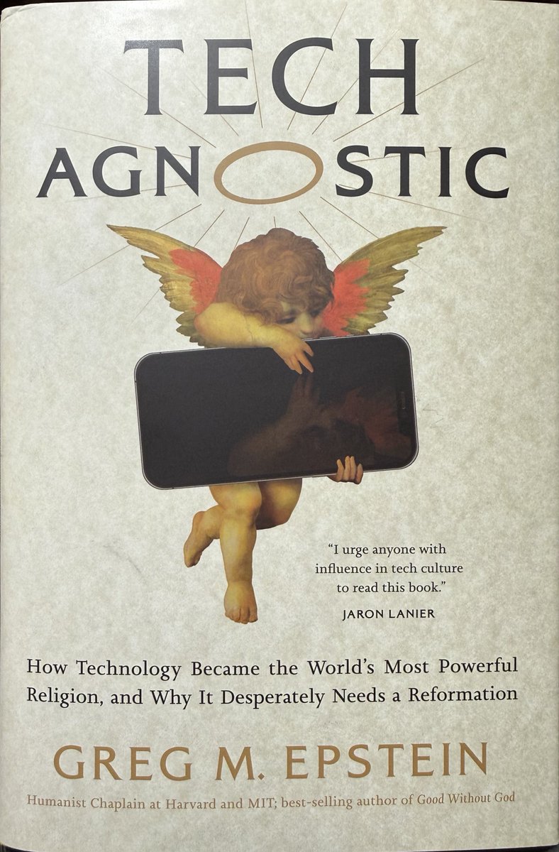 This book explains how tech is becoming a religion. I was intrigued by this idea after reading ⁦<a href="/_KarenHao/">Karen Hao</a>⁩ describe Sam Altman’s attempt to make OpenAi into a religious following in her book “Empire of AI”. More so now that Peter Thiel is talking about the Antichrist.
