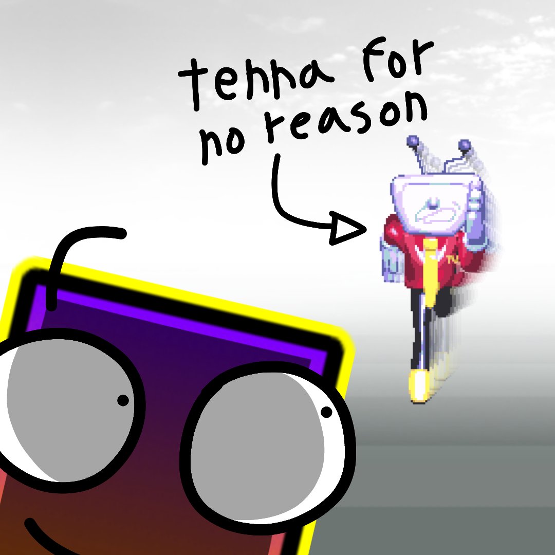 Hello new followers! Seems y'all come from that one Tenna animation right?

Well...here's him!! He's still in the white void for no reason...lol!!