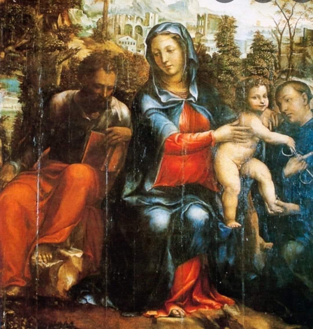 Prescribed for after the Rosary, 
especially in the Month of October ,
 by Pope Leo XIII:

To thee, O blessed Joseph, we have recourse in our affliction, and, having implored the help of thy thrice holy Spouse, we now, with hearts filled with confidence, earnestly beg thee also