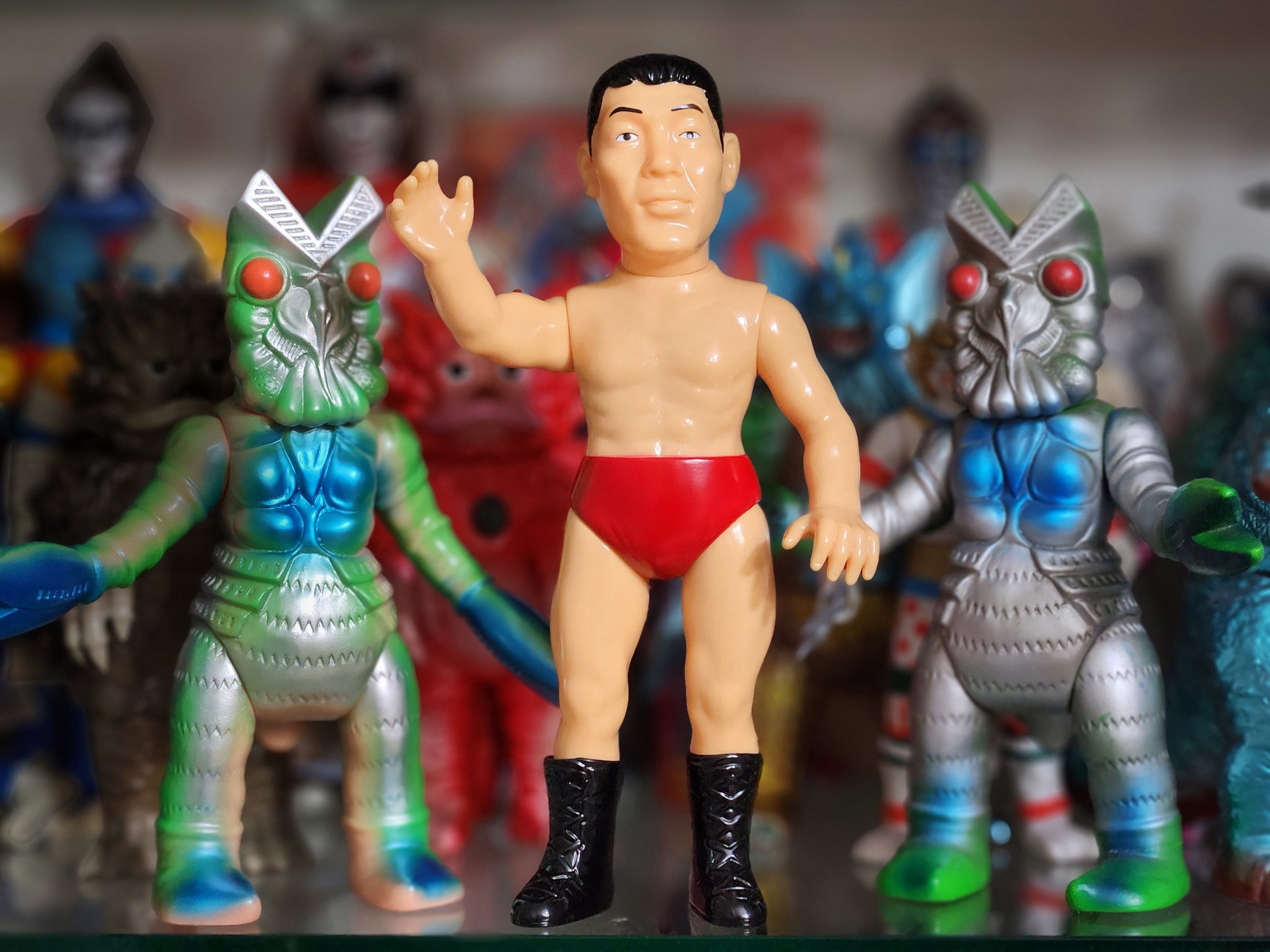 メディコムトイ　ブルマァク　ジャイアント馬場　ソフビ　フィギュア ジャイアント馬場 ソフビ フィギュア プロレス レスラー 新品 未開封