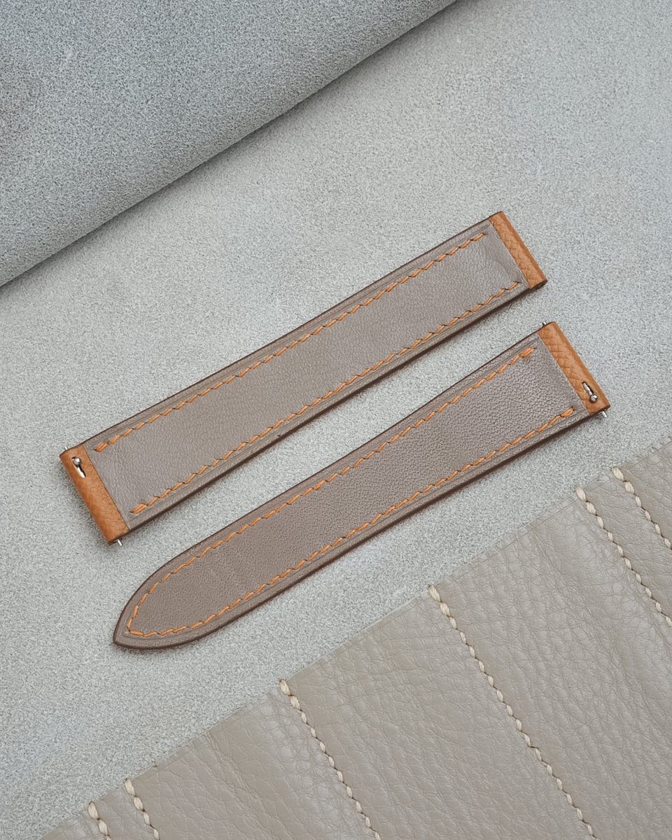 Golden Epsom Slim strap for Cartier Tank Solo #cartier #cartiertank #cartiertanksolo #cartiertankmust