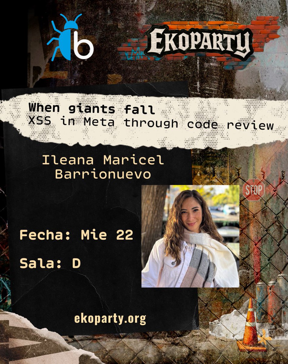BugBountyArg's tweet image. 🚀 ¡Anunciamos la Turbo Talk de @accio_bugs  en la #BugBountyVillage de @ekoparty ! 👾

🎙️ When giants fall: XSS in Meta through code review

📌 En esta charla se compartirá el proceso de descubrir una vulnerabilidad XSS en los repositorios de @Meta a través de la revisión manual…