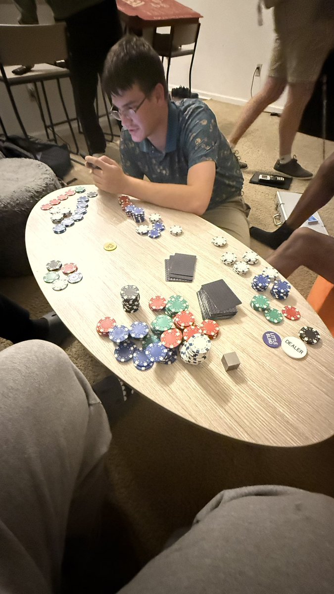 glad to know I’m still the best poker player at Virginia tech (leaving with 4x my buy in)