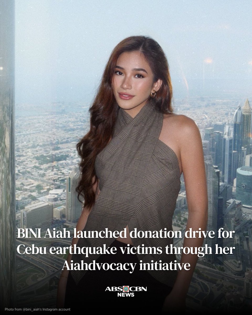 ABSCBNNews's tweet image. Naglunsad ng donation drive si BINI member Aiah para sa mga biktima ng magnitude 6.9 na lindol sa Cebu.

Basahin: abs-cbn.com/entertainment/…