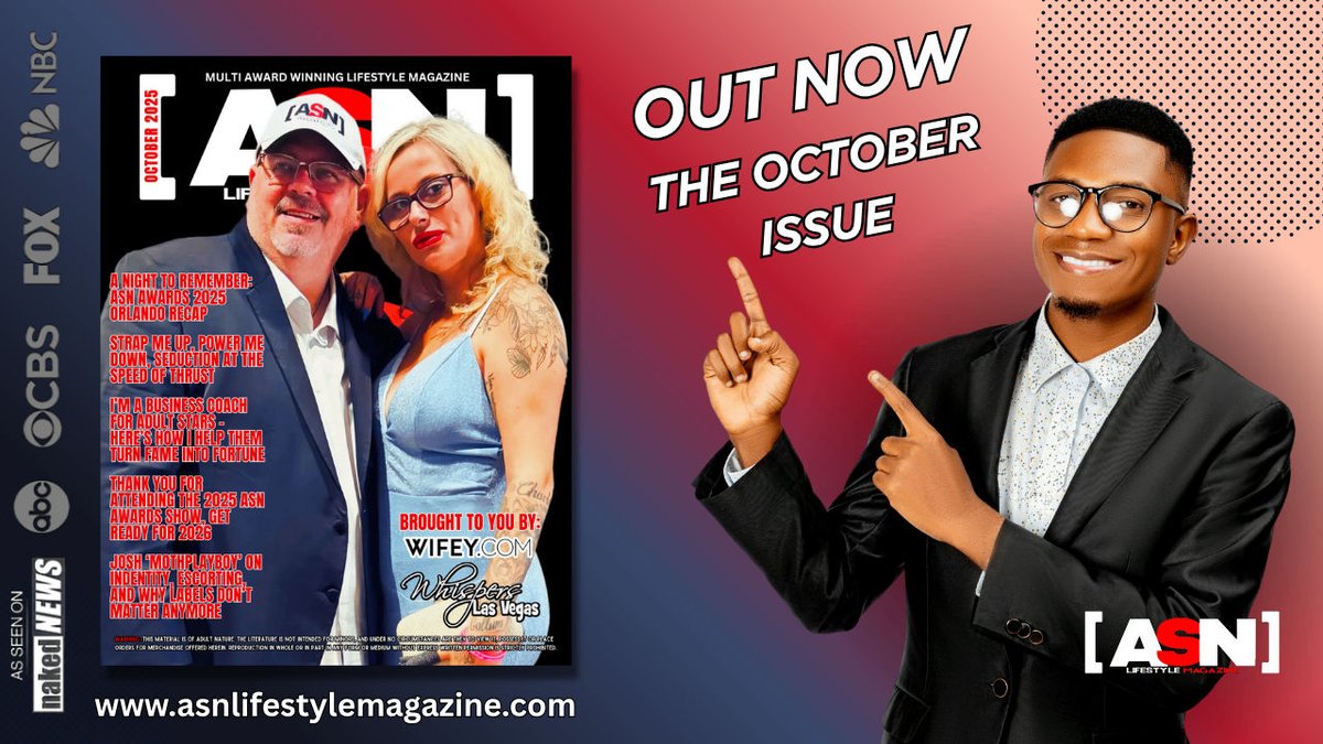 ASNLifestyleMag's tweet photo. Step into luxury: The October issue of ASN Lifestyle Magazine is here! 🥂 Uncover exclusive adult lifestyle features, inspiring stories, & award-winning elegance. Elevate your reading experience. Read now: https://t.co/j2N7cHVhrB #ASNLifestyle #OctoberIssue #MagazineLaunch #AWARDSRECAP