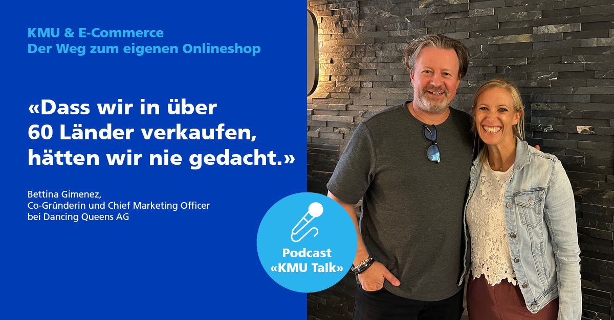 Wie bauen KMU einen erfolgreichen Online-Shop auf? Bettina Gimenez, Co-Gründerin von Dancing Queens, teilt im Podcast ihre Tipps &amp; Erfahrungen. Jetzt reinhören in den #Podcast #KMU Talk – eine Produktion von Radio 1 und der Zürcher Kantonalbank: brnw.ch/21wWn1G