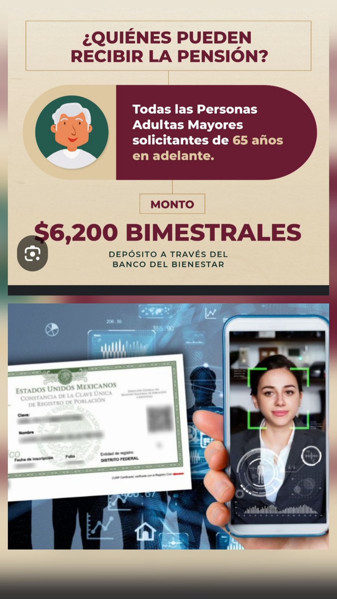 lasol6312's tweet photo. SE DIJO QUE NO ERA OBLIGATORIA LA CURP BIOMETRICA PERO AHORA SE RETENDRA EL.PAGO DE ADULTOS MAYORES SI NO LA TRAMITAN ..ESO NO ES DEMOCRACIA SE LLAMA IMPOSICIÓN https://t.co/1JrGv0Gfhg