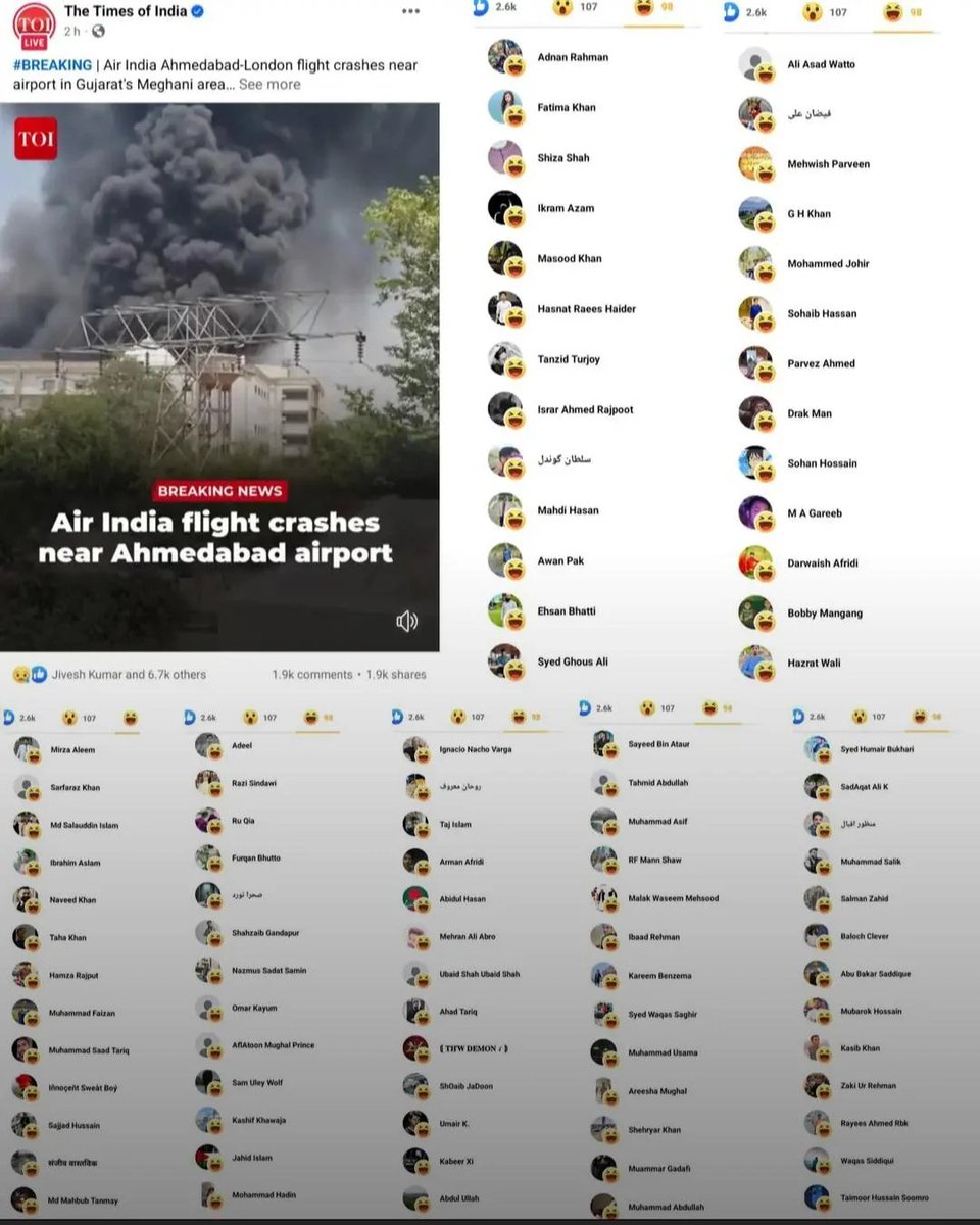 _scaryvids's tweet photo. @AlFarsi1201 Laughing at victims of plane crash... what a jahil madharc*d kaum is this... https://t.co/OuJzqBMX8d