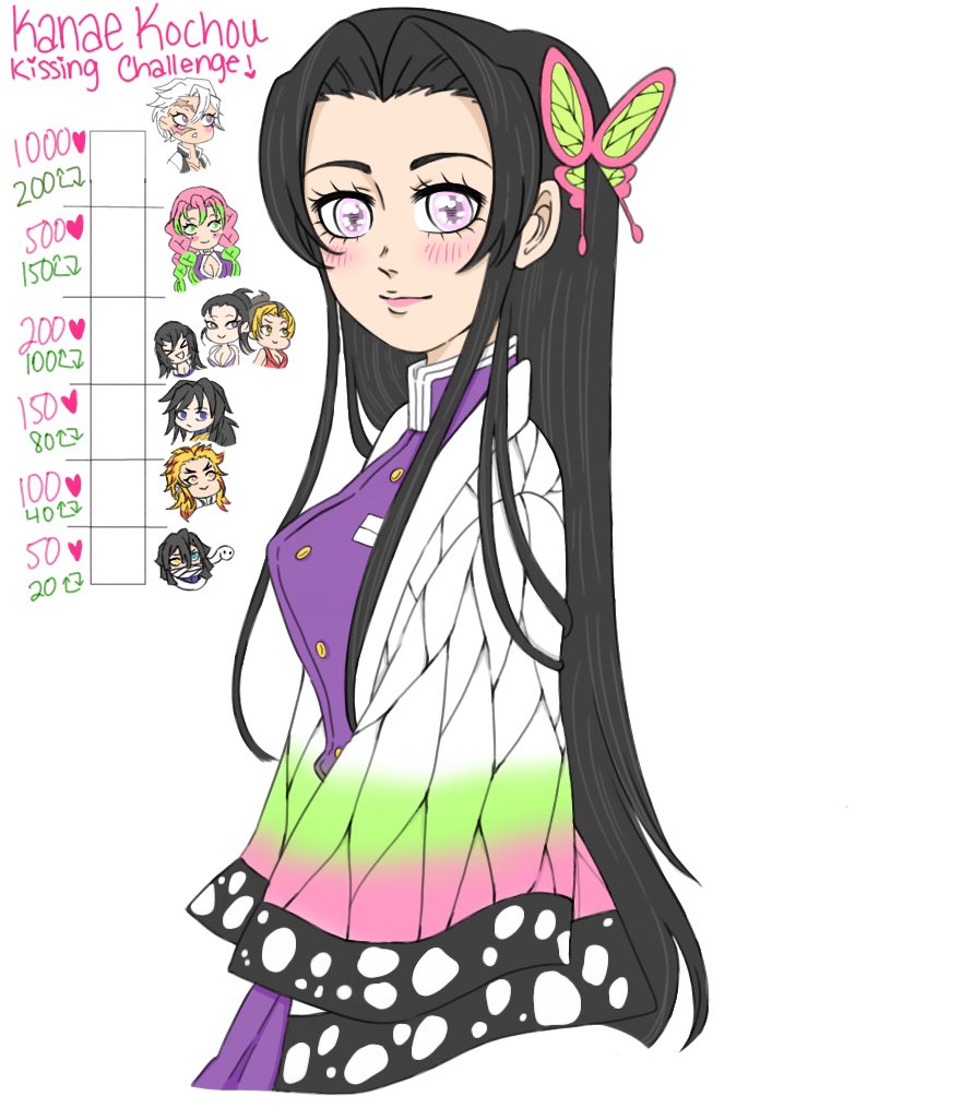 a long awaited kiss… 🍃🌸 #KanaeKocho #SanemiShinazugawa #Sanekana